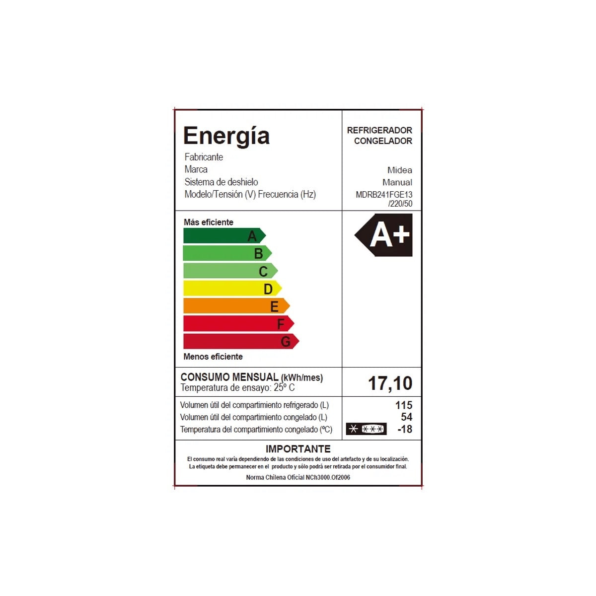 Refrigerador BTM Frío Directo 169 lts - OpenBox