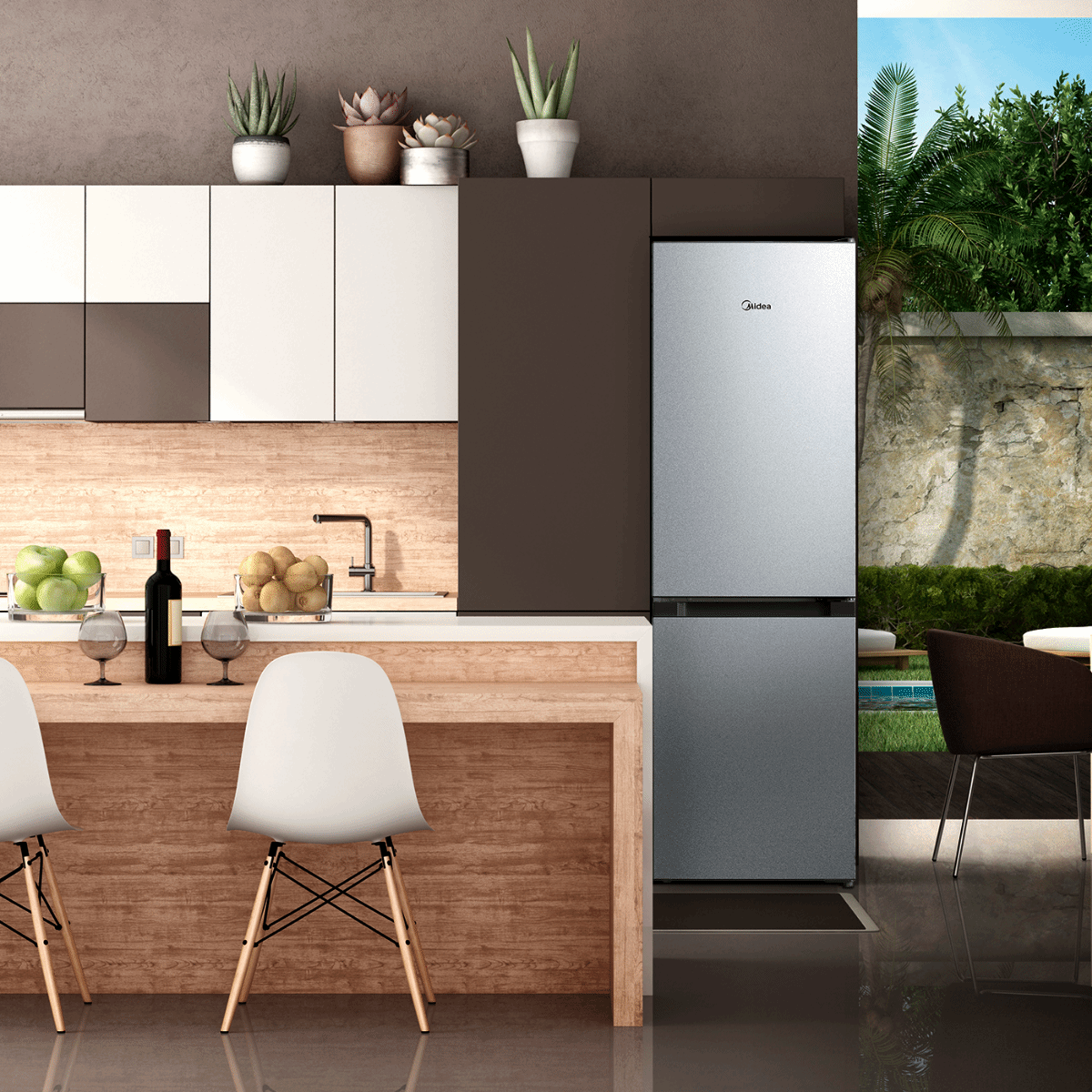 Refrigerador Bottom Freezer Frío Directo 169 Litros Silver - OpenBox