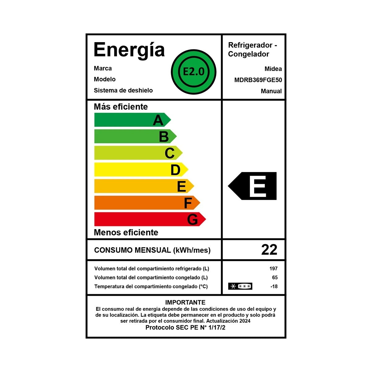Refrigerador Bottom Freezer Frío Directo 259 Litros - Open Box