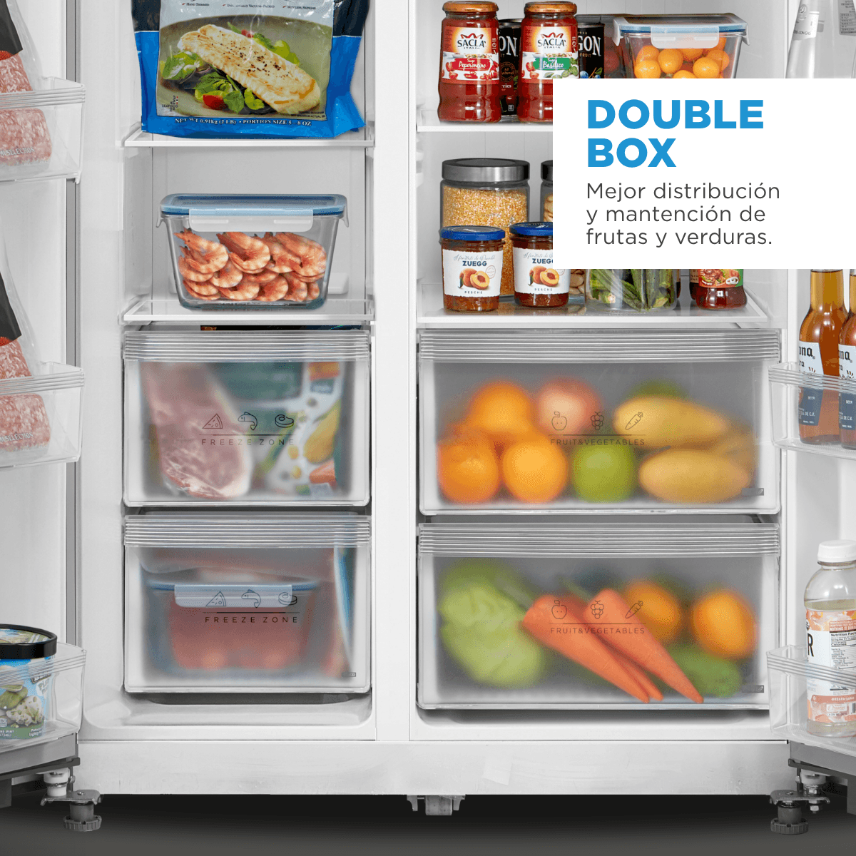 Refrigerador Side by Side No Frost Light Silver 527 Litros - OpenBox