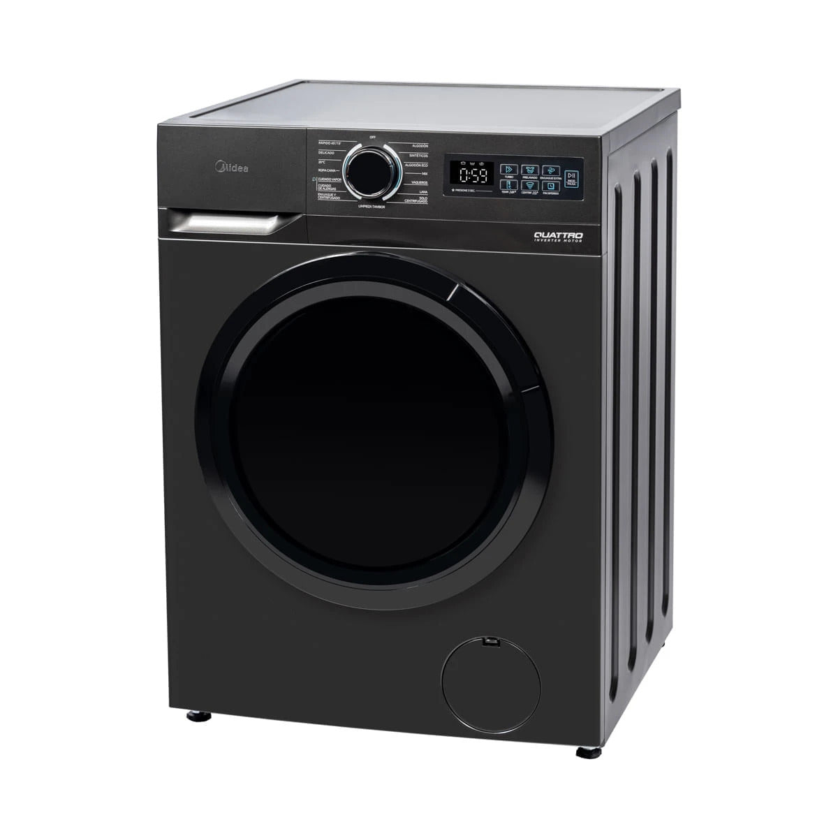 Lavadora Frontal Midea 12 kg con Motor Inverter Quattro