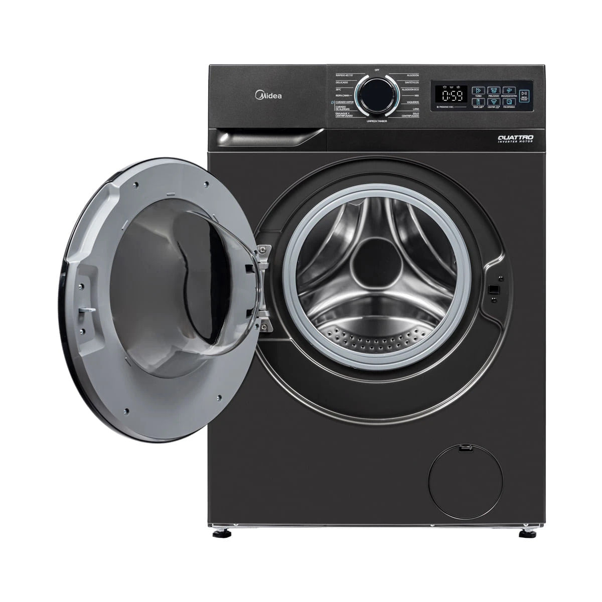 Lavadora Frontal Midea 12 kg con Motor Inverter Quattro