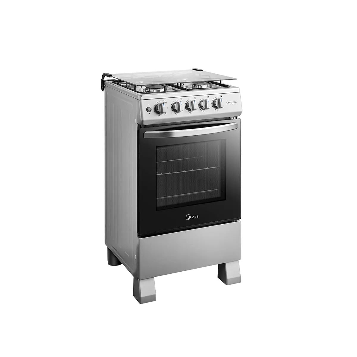 Cocina a Gas Midea MFO-MG20TCSSL – 4 Quemadores, 62 Litros - Open Box