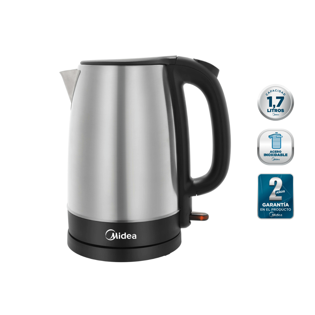Hervidor Mecánico Inox Midea de 1,7l OpenBox