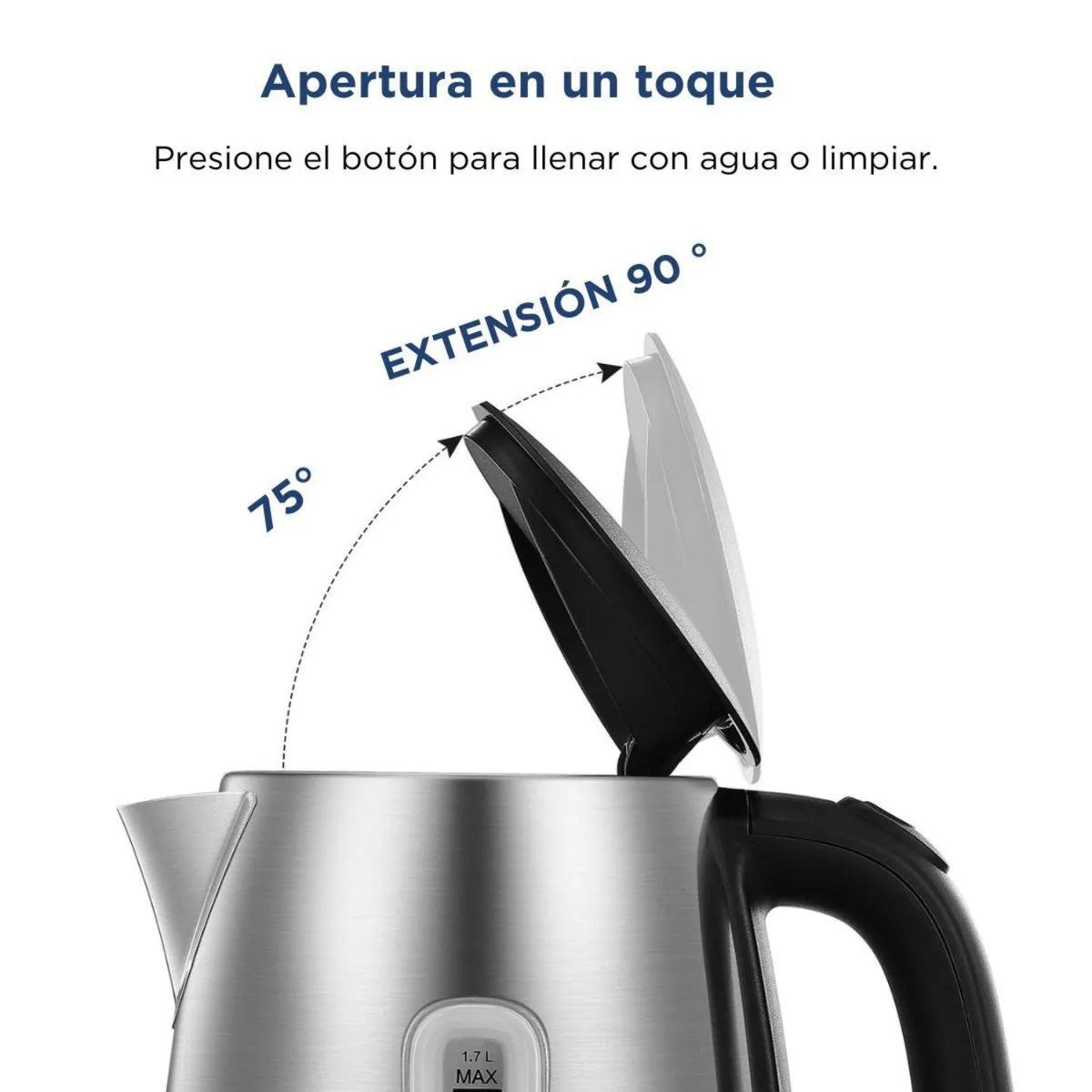 Hervidor Midea MK-17S42B 1,7 Litros Acero Inoxidable