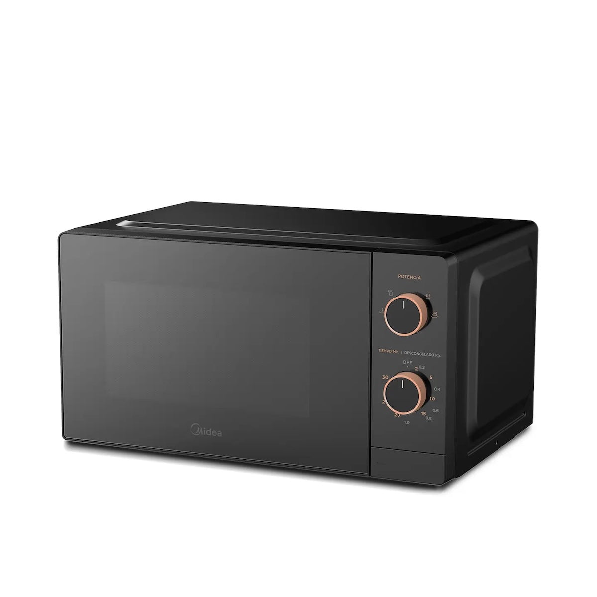 Microondas mecánico Midea 20 litros negro