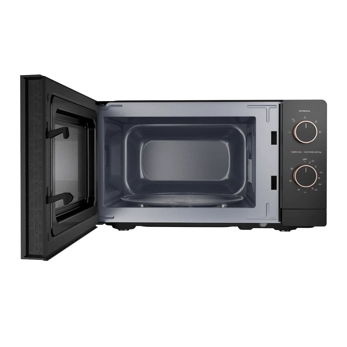 Microondas mecánico Midea 20 litros negro