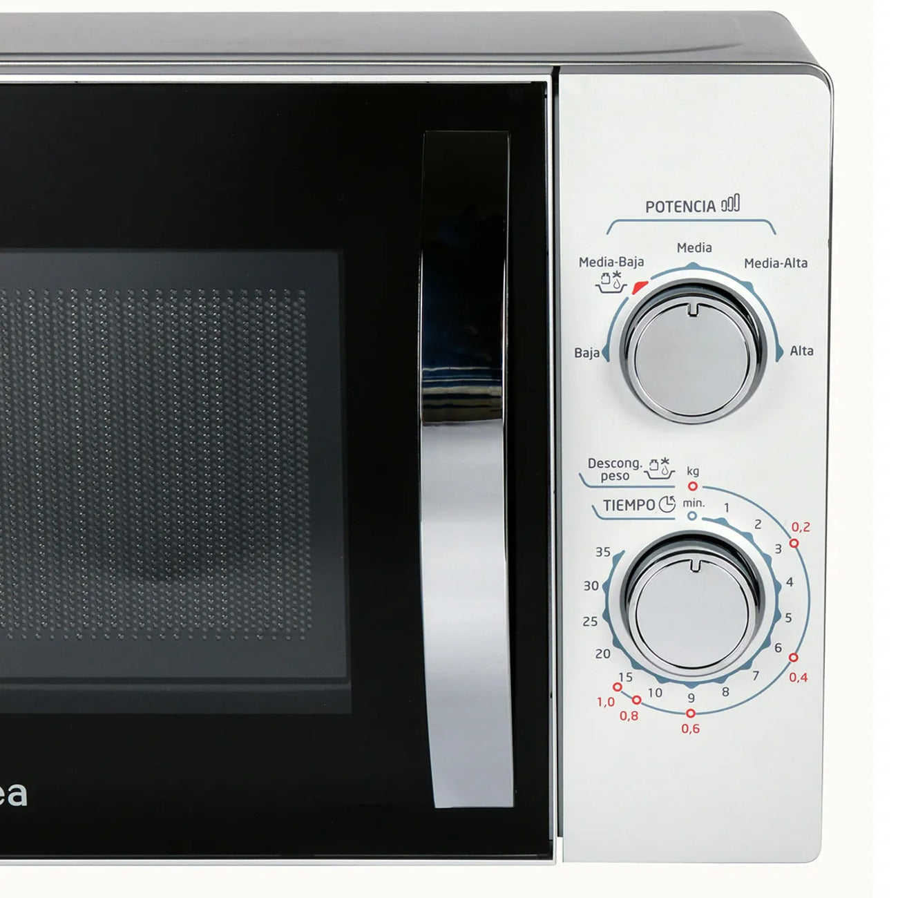 Microondas Midea mecánico 20 litros Silver MMP-20NCJ9