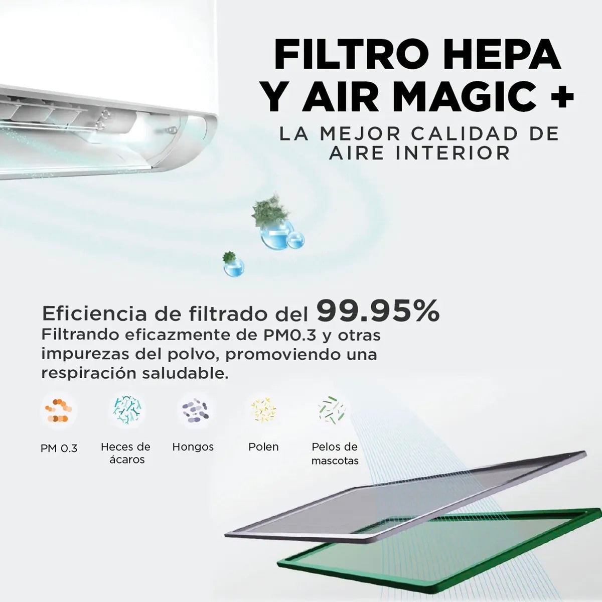 Aire Acondicionado Midea MOX104 Breezeless 9.000 BTU