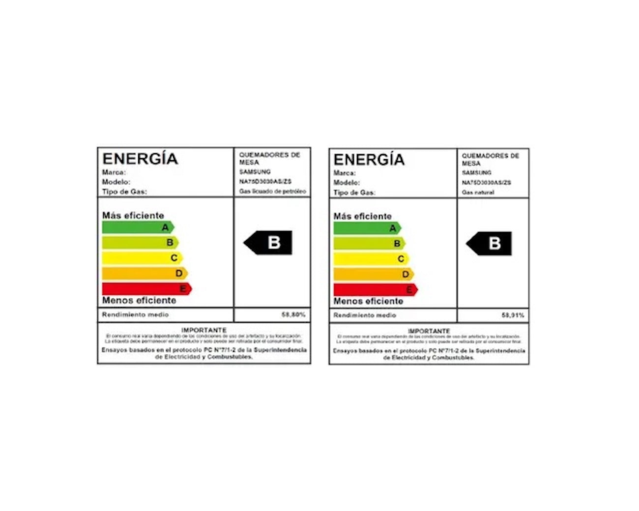 Encimera a Gas Samsung 5 quemadores Silver
