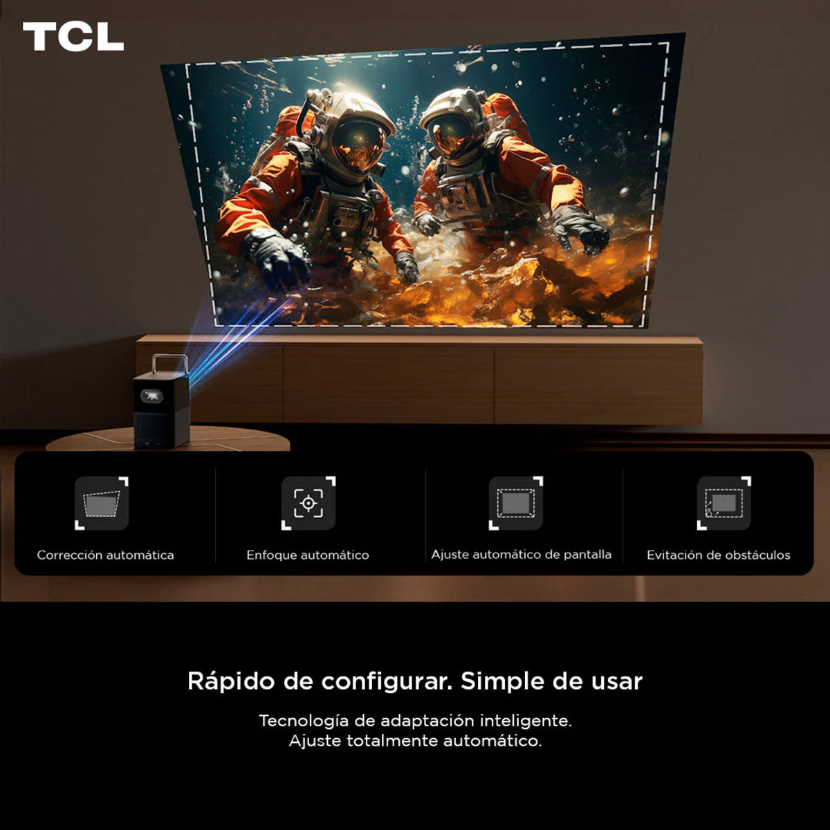 Proyector Smart TCL A1 Google TV P3801S-3ALCCL11 Full HD
