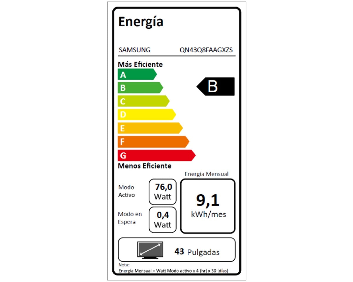 Smart TV Samsung 43” QLED 4K Q8F