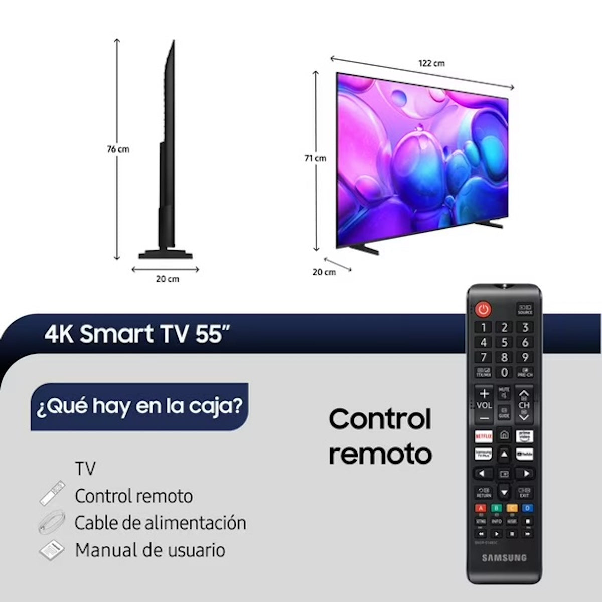 Televisor 55" QLED 4K UHD Smart TV (2025) Samsung
