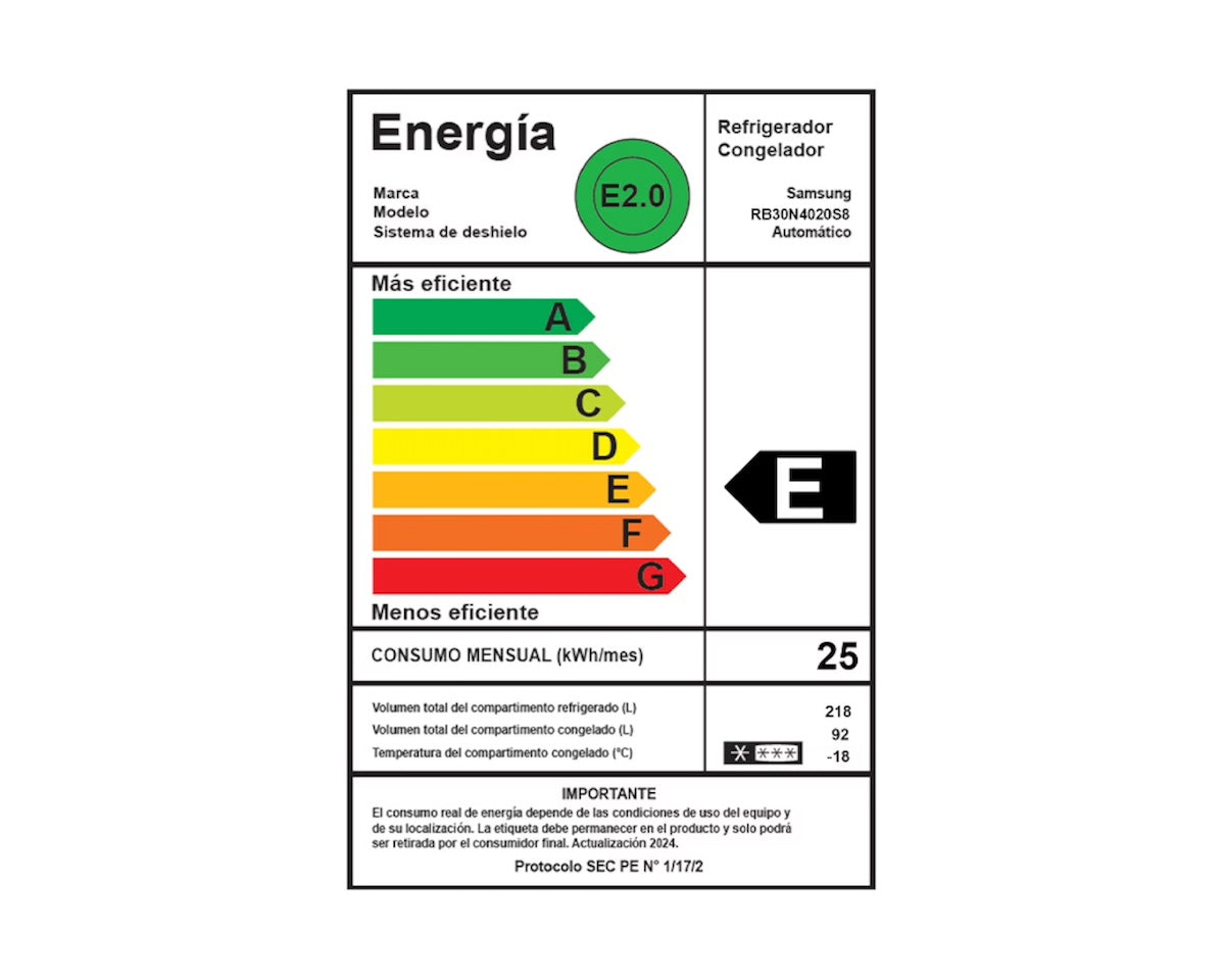 Samsung Refri 290 Ltrs Rb30N4020S8/Zs - Caja Reciclada