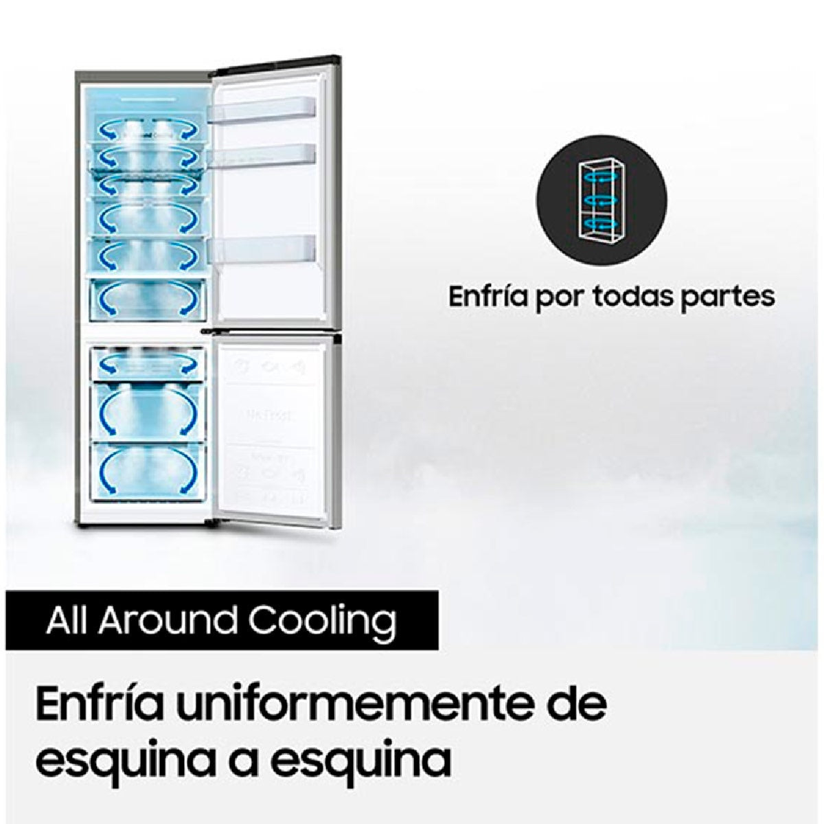 Refrigerador Samsung Bottom Freezer No Frost 311L - Caja Reciclada