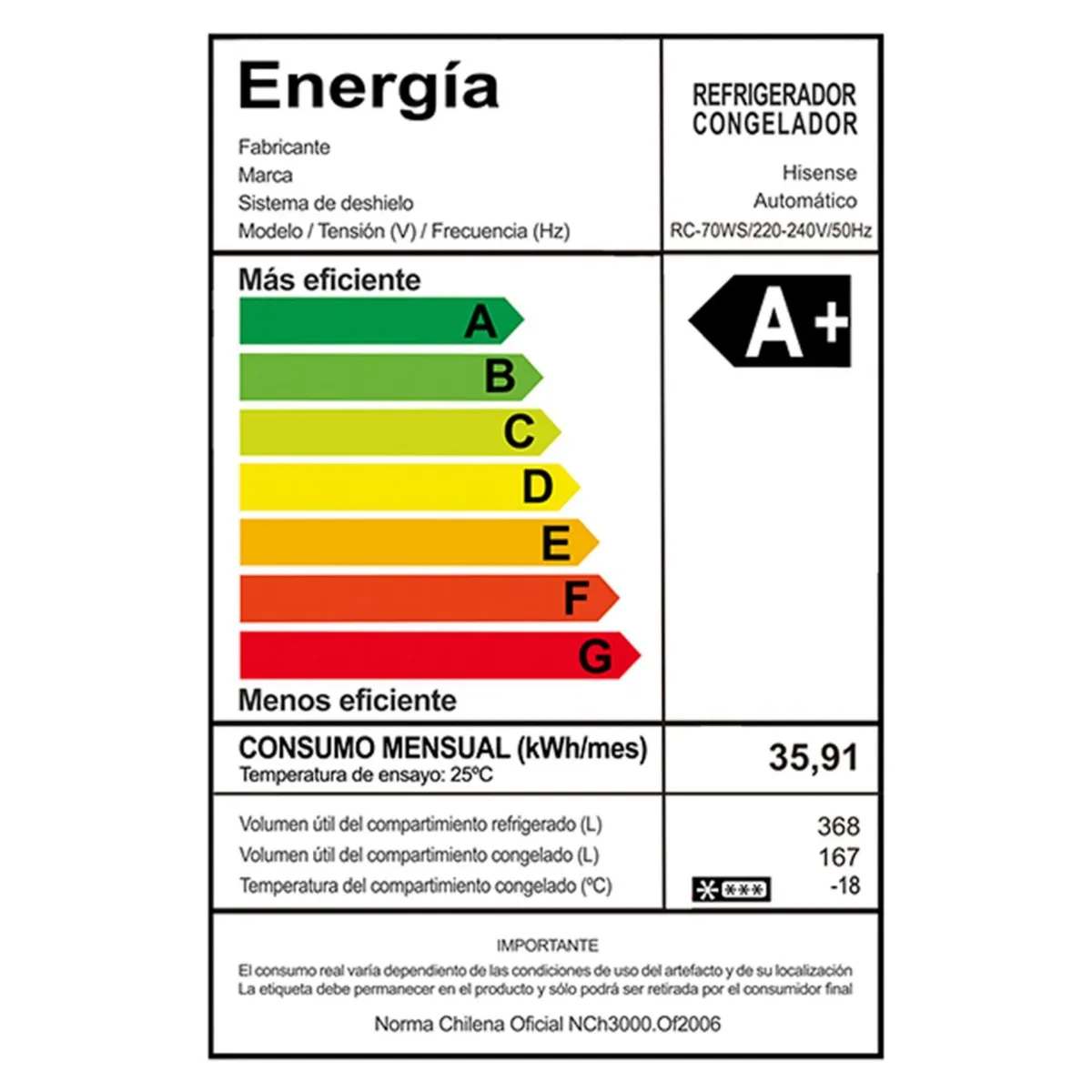 Refrigerador Side by Side RC-70WS 535 L