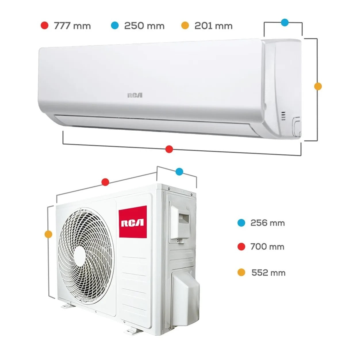 Aire Acondicionado Split RCA RCA-12SP 12.000 BTU Frío Calor
