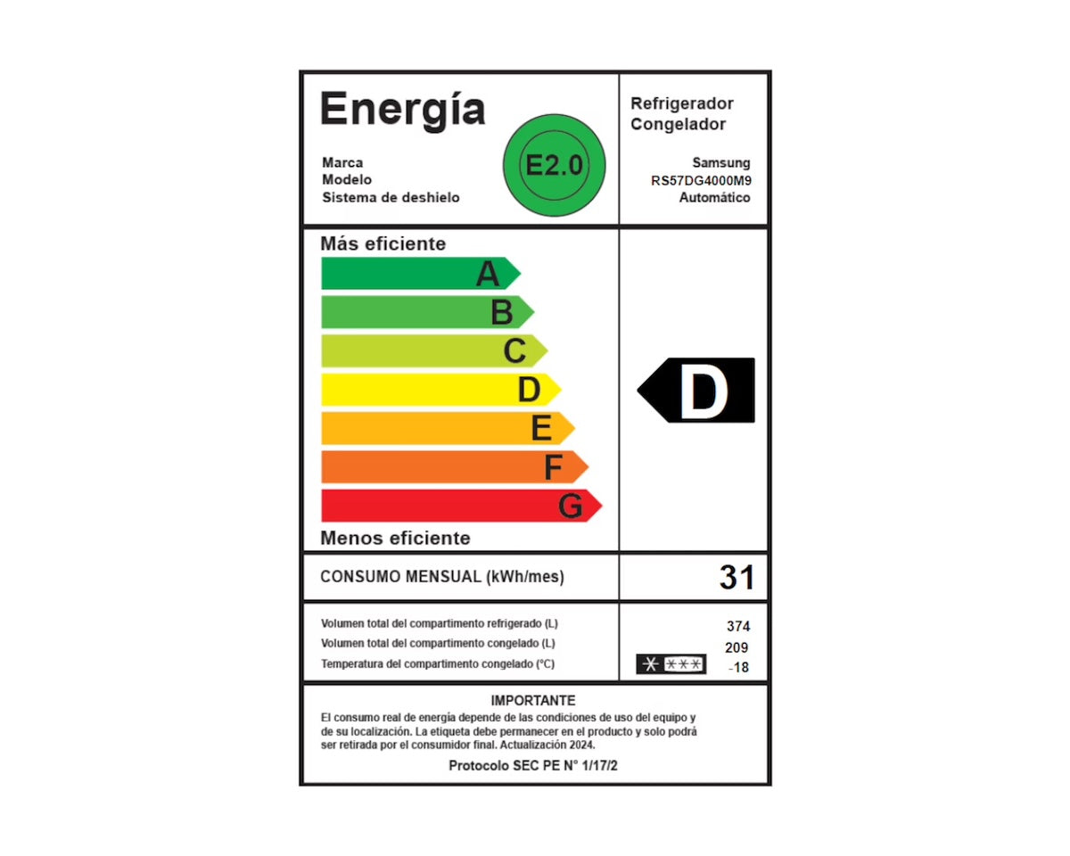 Refrigerador Side by Side 564L Gris Plateado Mate - Caja Reciclada