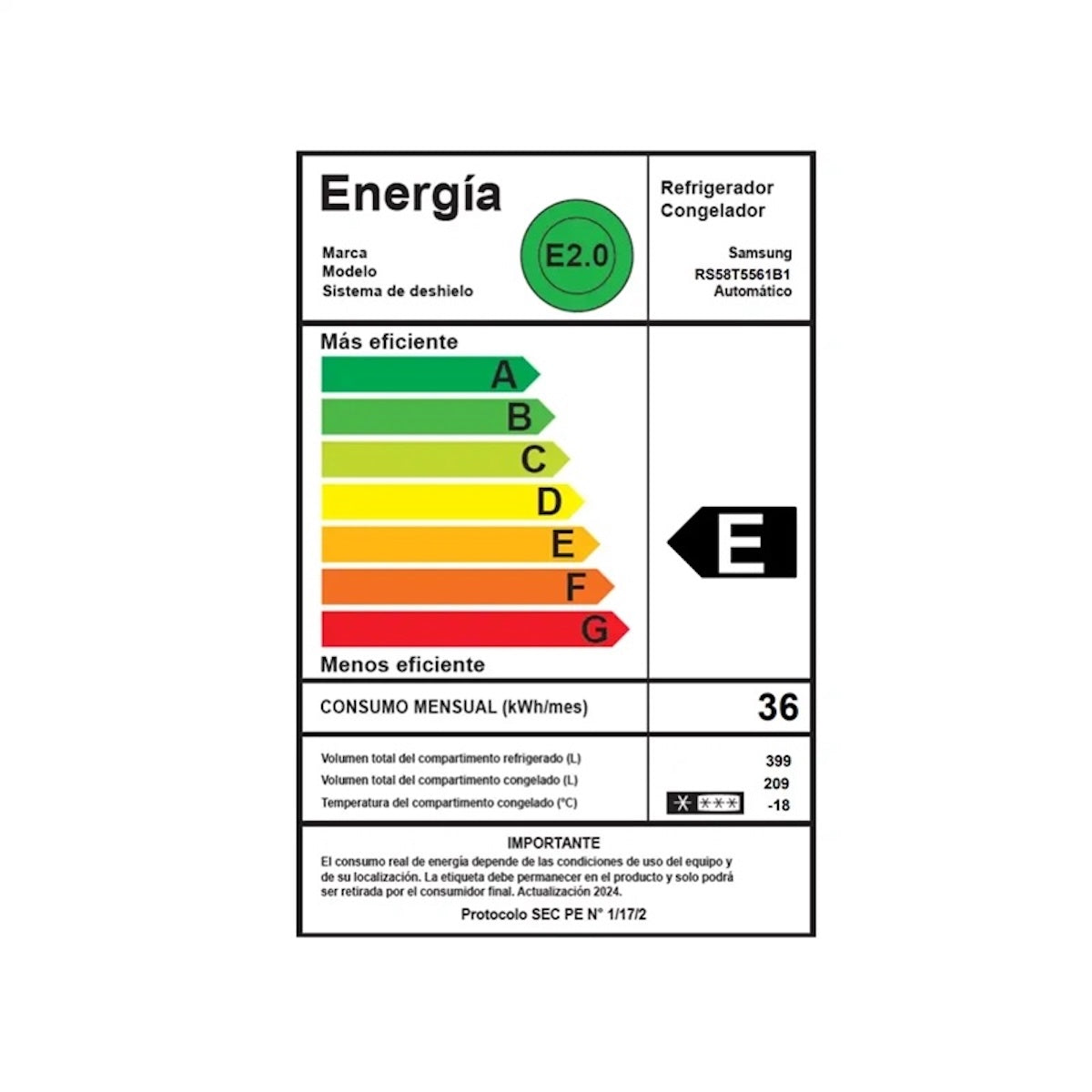 Refrigerador Samsung Side by Side de 585 L Family Hub - Open Box