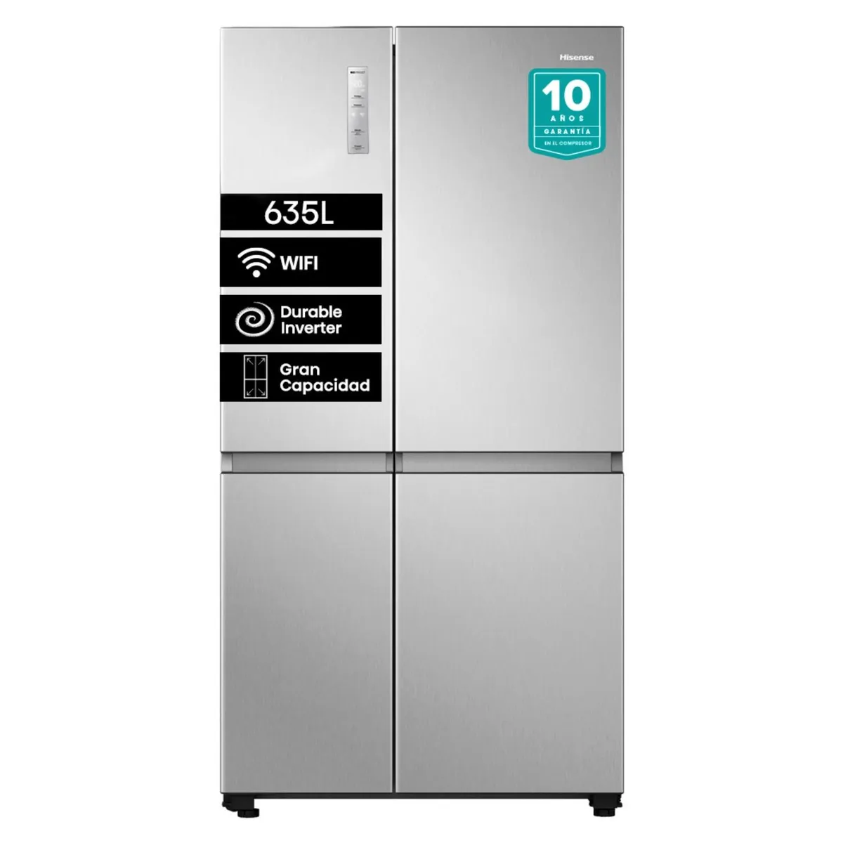 Refrigerador Hisense Side by Side RS820NV 635 L