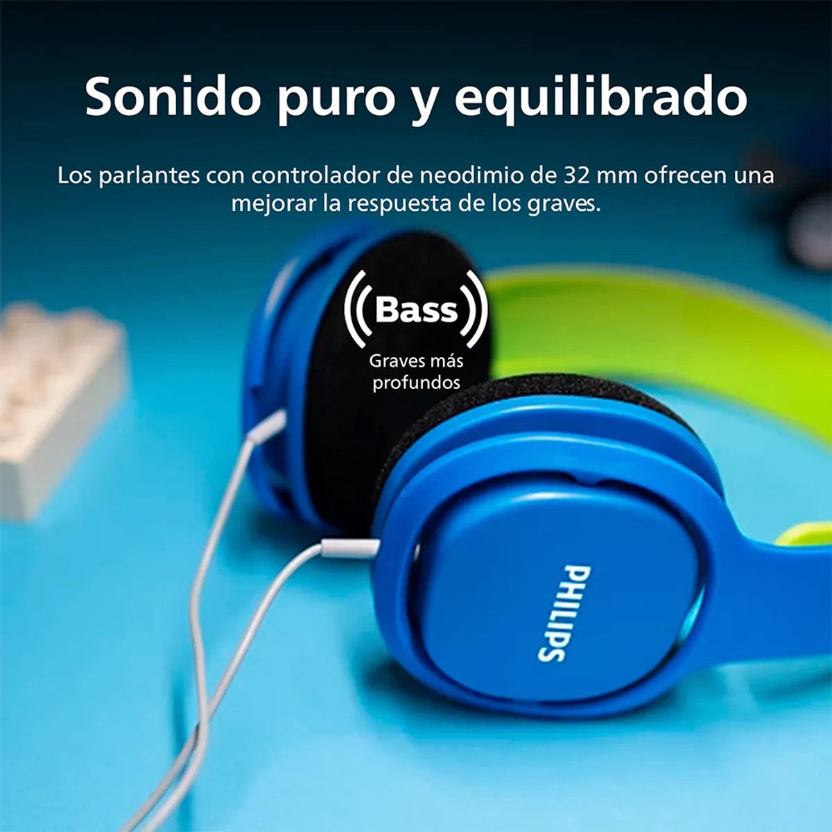 Audífonos Philips SHK2000BL-00 para Niños