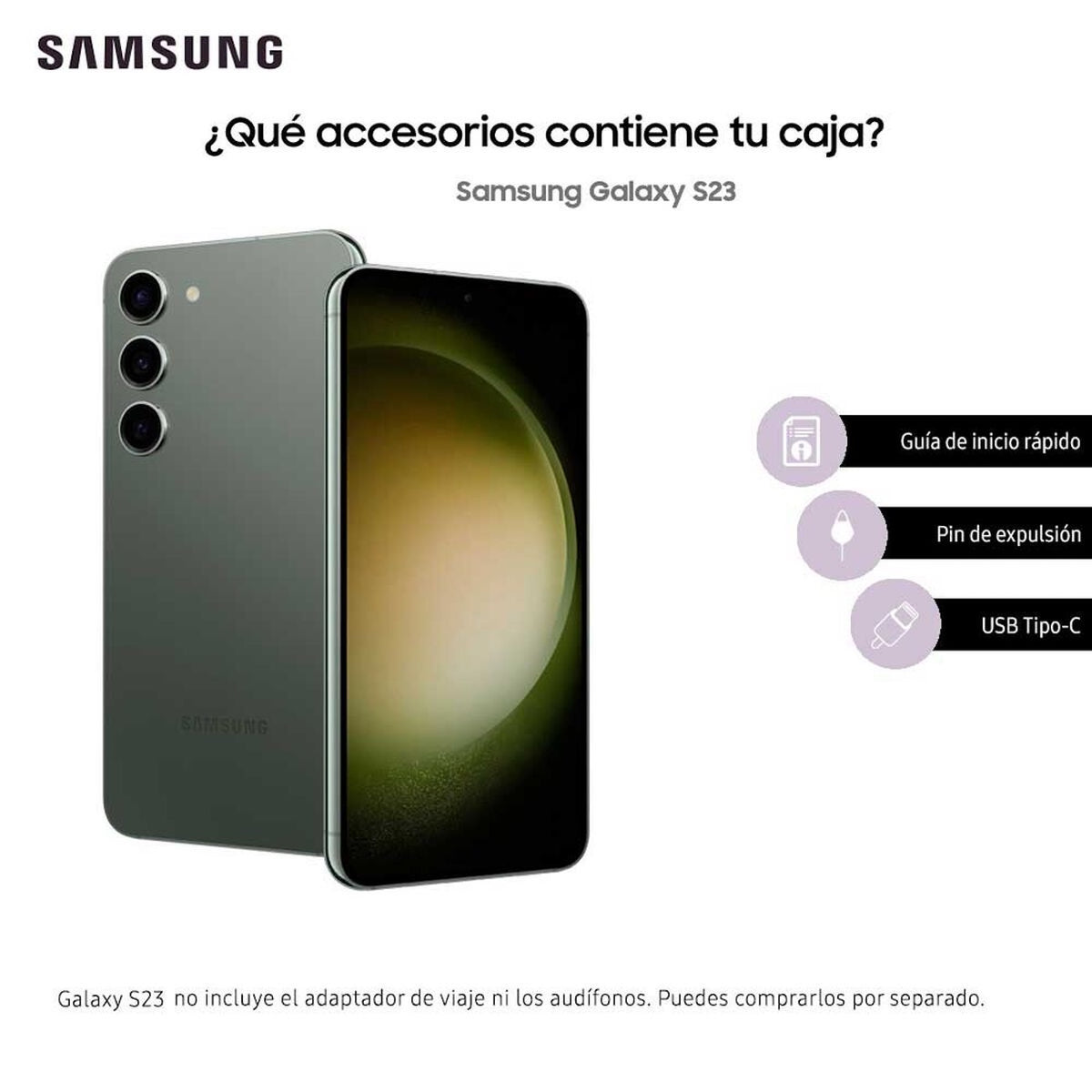 Smartphone Samsung Galaxy S23 5G 8gb RAM 128GB Verde