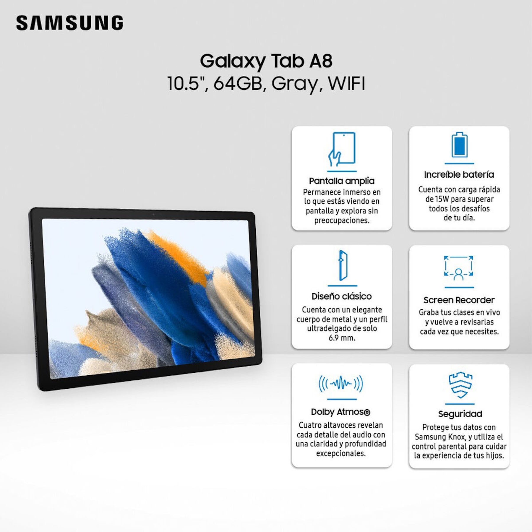 Samsung Galaxy Tab A8 10.5 64 GB + Book Cover