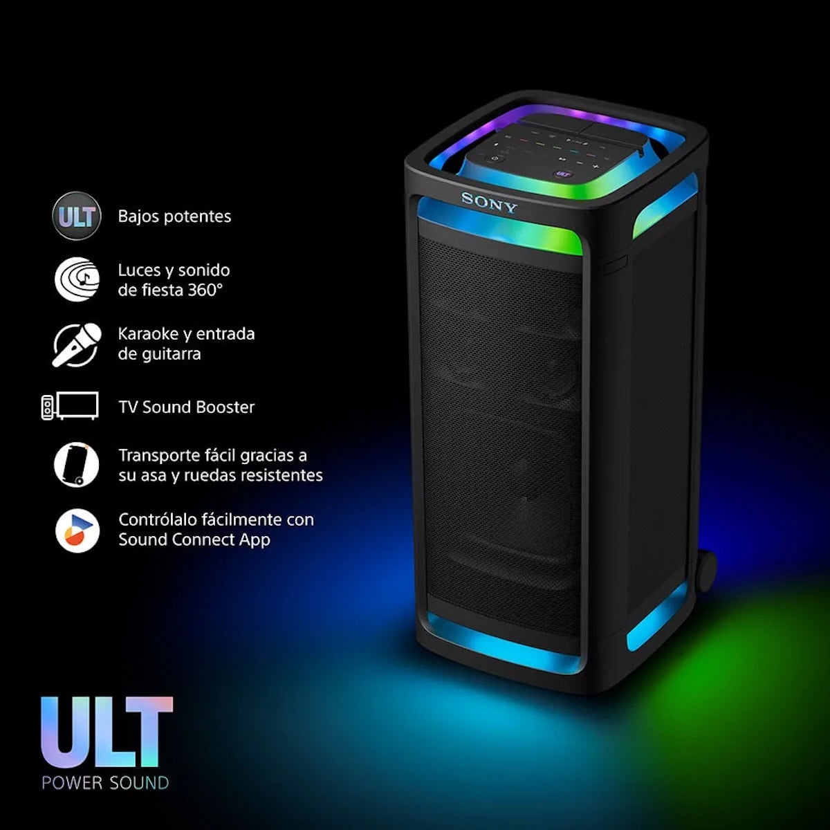 Parlante Sony ULT Tower 9 Bluetooth Karaoke