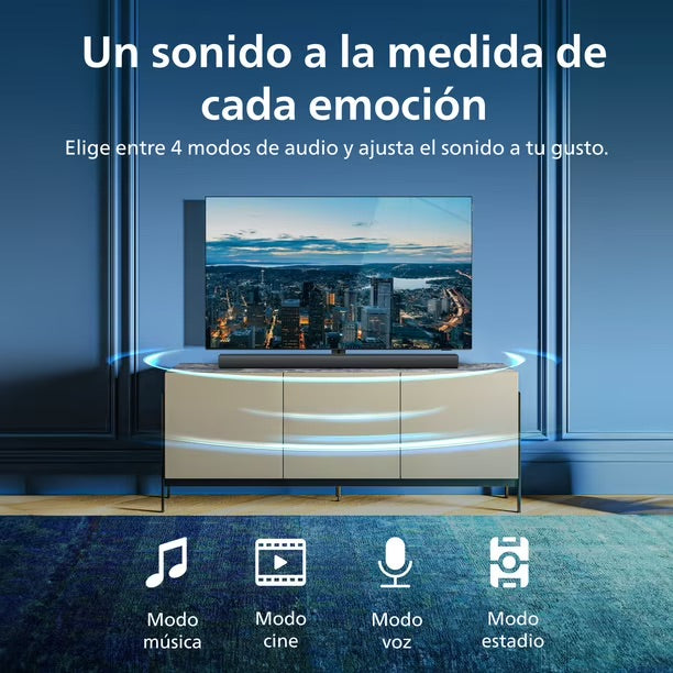 Barra de Sonido Philips TAB4208-10 60W Bluetooth HDMI ARC