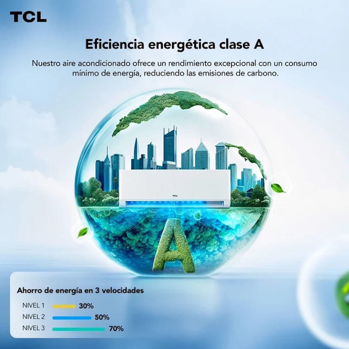 Aire Acondicionado TCL TAC-12CHSDI-ZG11 Inverter 12000 BTU