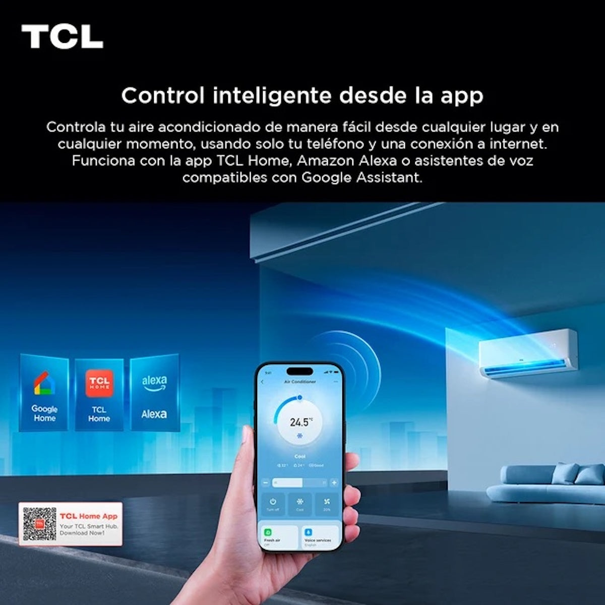 Aire Acondicionado TCL TAC-12CHSDI-ZG11 Inverter 12000 BTU