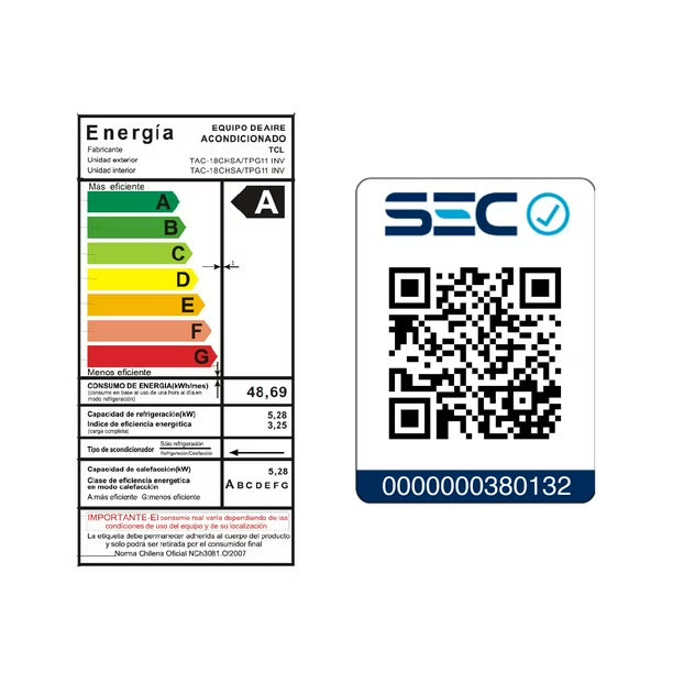 Aire Acondicionado TCL 18000 BTU Inverter Frío Calor Split
