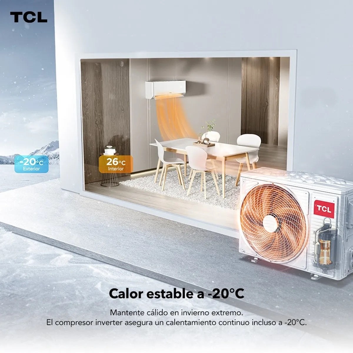 Aire Acondicionado Inverter TCL TAC-24CHSA 24.000 BTU Wi-Fi
