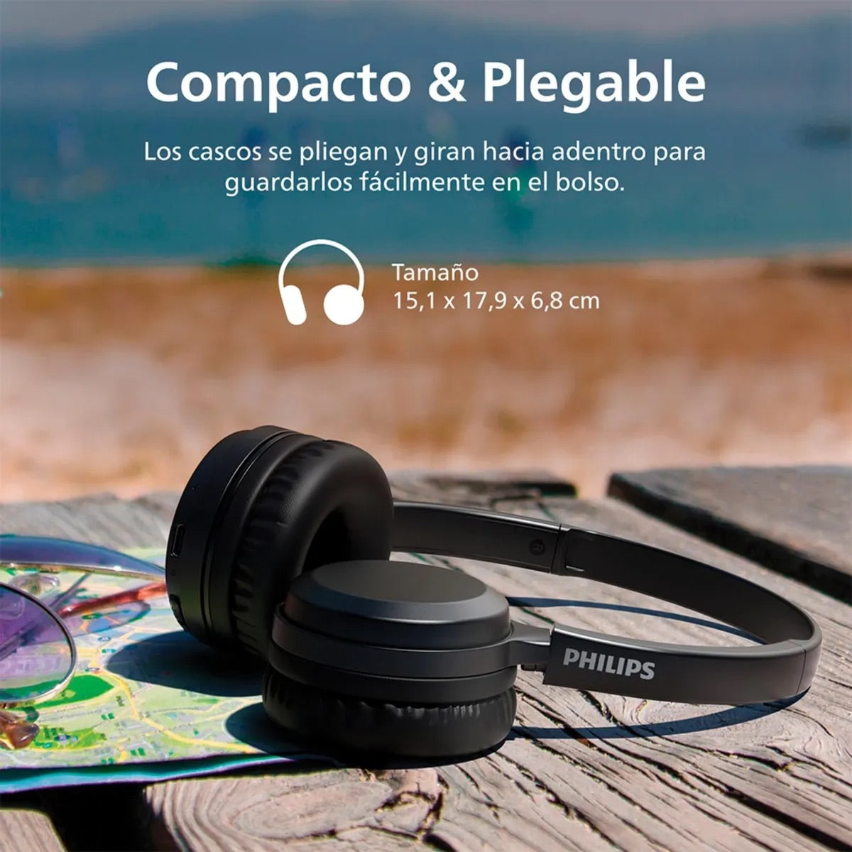 Audífonos Philips TAH1108BK-00 Bluetooth 5.2