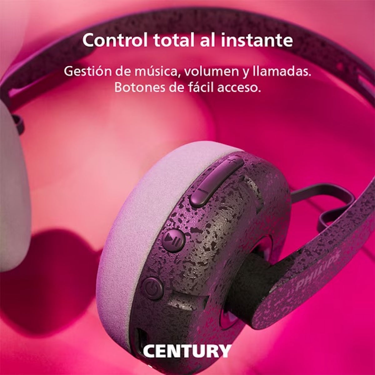 Audífonos Philips TAH2000 Negro Bluetooth 5.4 26 Horas TAH2000BK