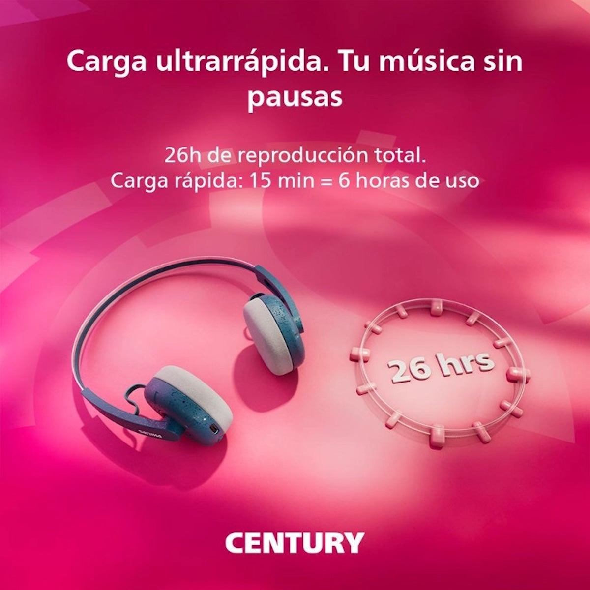 Audífonos Philips TAH2000 Verde azulado