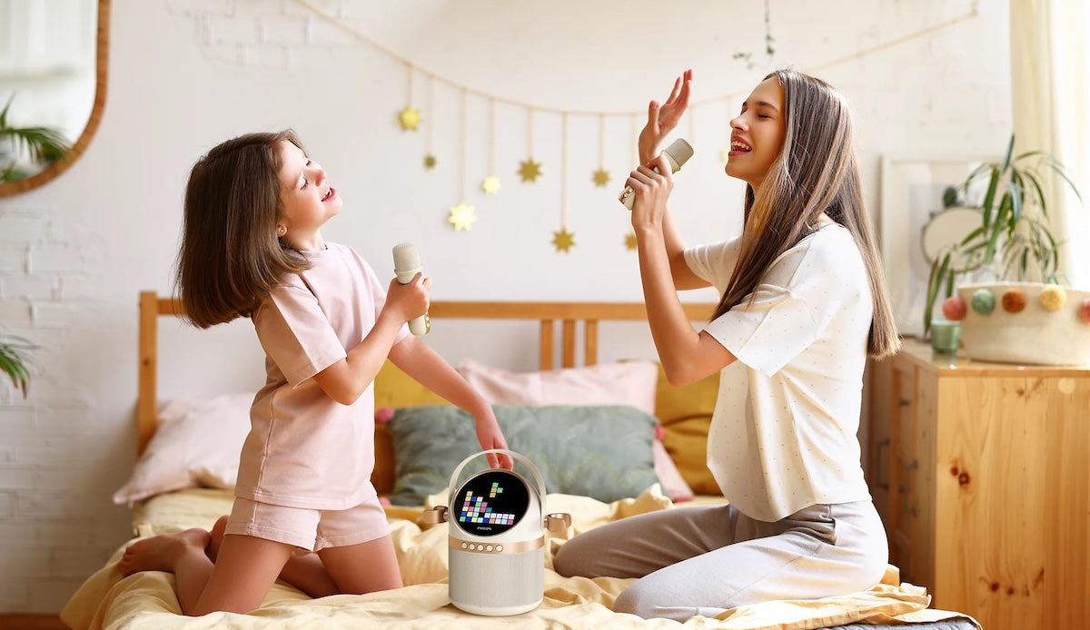 Parlante Bluetooth Philips TAS2509WT Karaoke Blanco con 2 Micrófonos