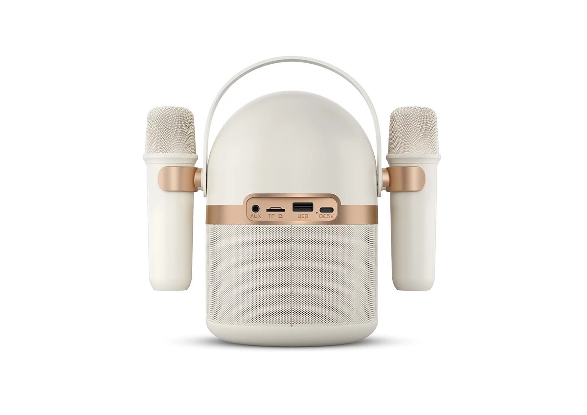 Parlante Bluetooth Philips TAS2509WT Karaoke Blanco con 2 Micrófonos