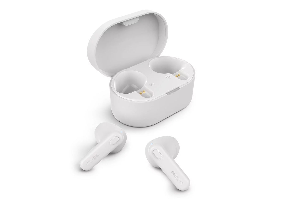 Audífonos Philips TAT1138WT True Wireless Bluetooth Blanco