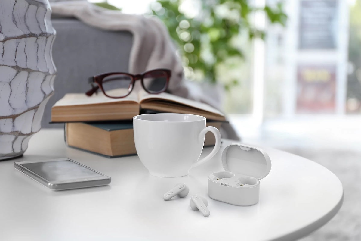 Audífonos Philips TAT1138WT True Wireless Bluetooth Blanco