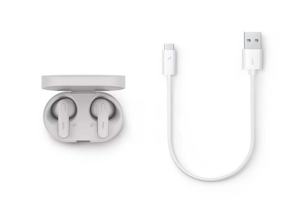Audífonos Philips TAT1138WT True Wireless Bluetooth Blanco