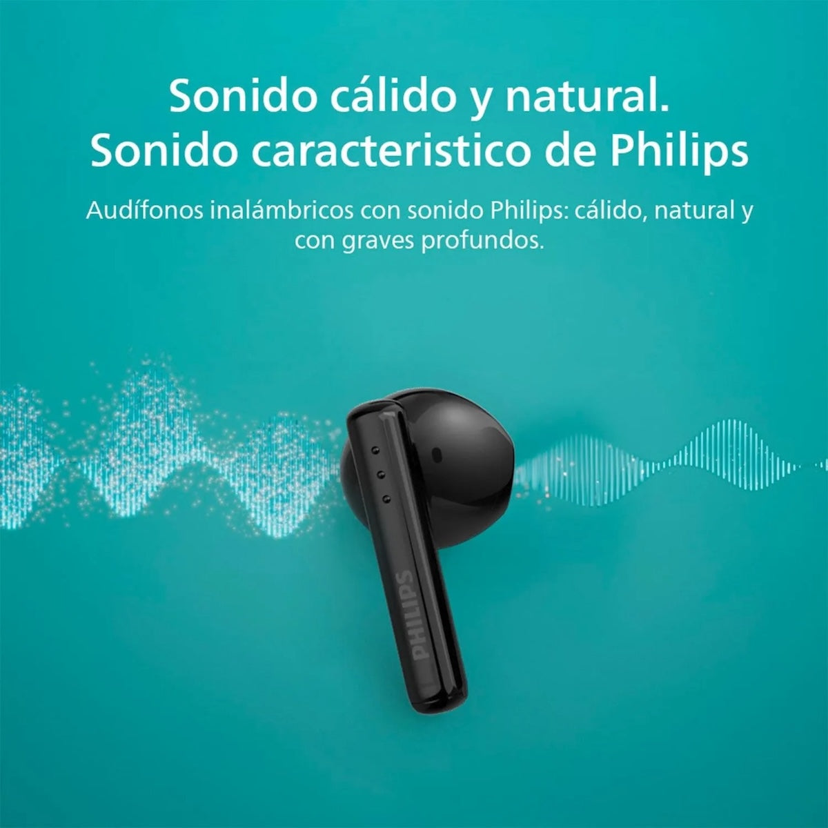 Audífonos Philips TAT1139BK True Wireless Bluetooth 5.4 Negro