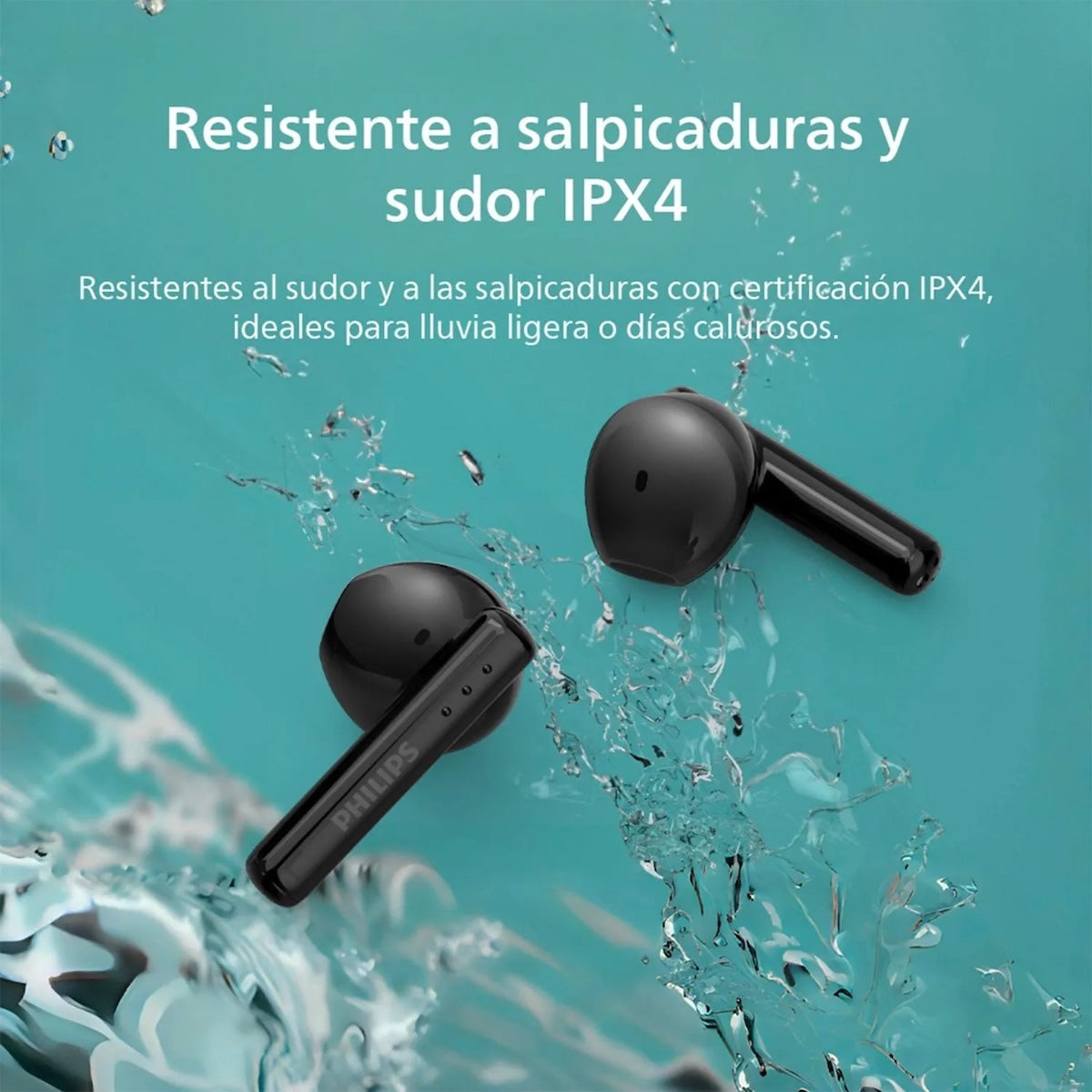 Audífonos Philips TAT1139BK True Wireless Bluetooth 5.4 Negro