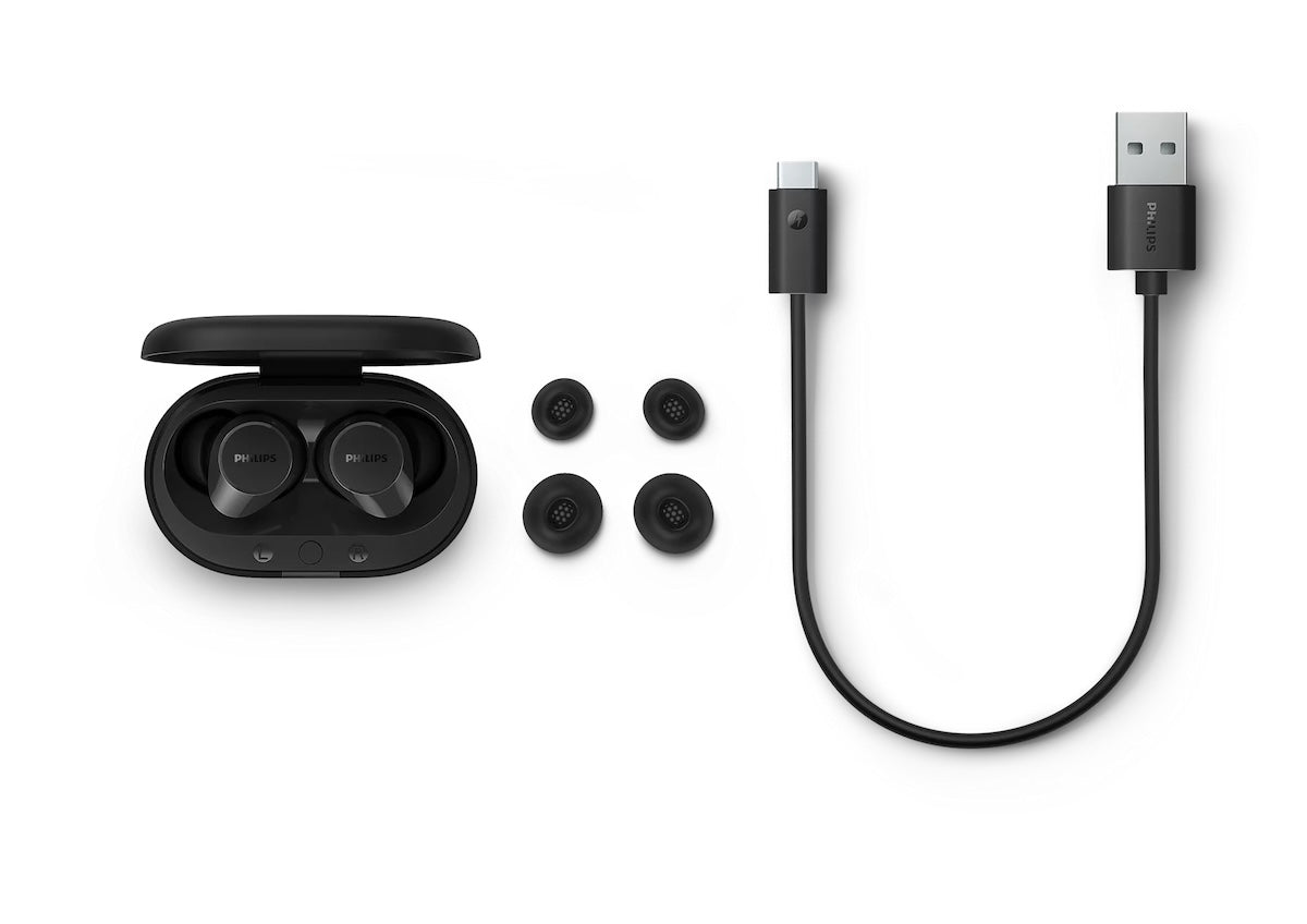 Audífonos Philips TAT1209BK True Wireless Bluetooth Negro