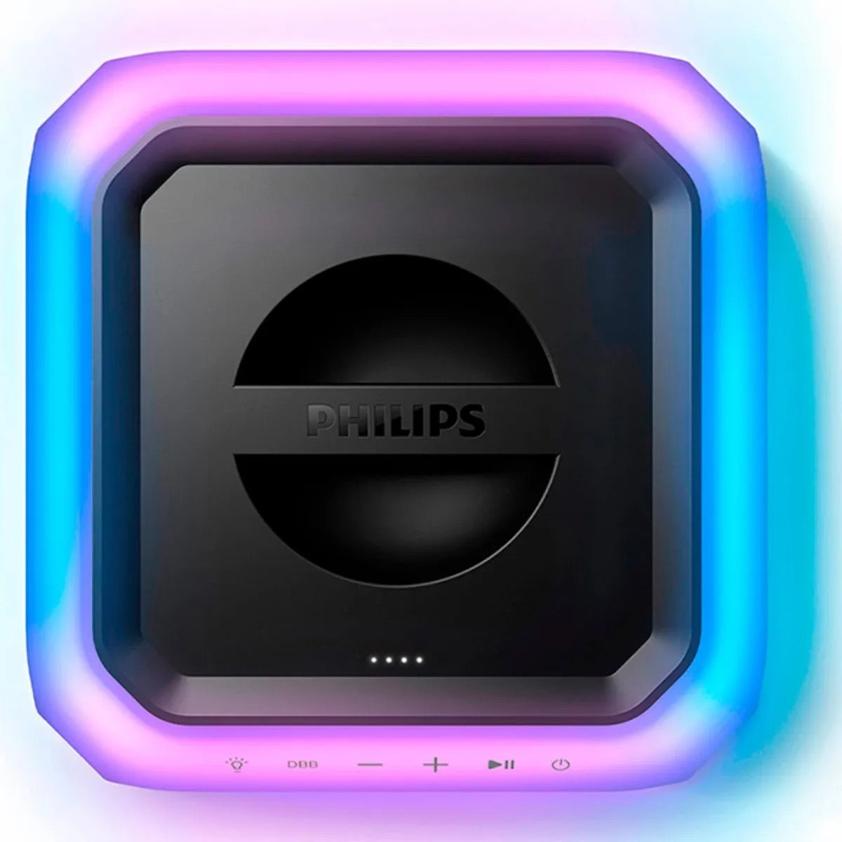 Parlante Philips TAX7207-10 Bluetooth 80W con Luces 360°