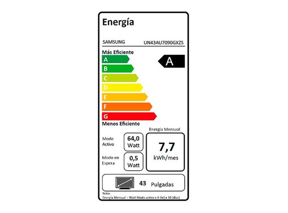 Smart Tv Samsung Series 7 Un43au7090gxzs Led Tizen 4k 43