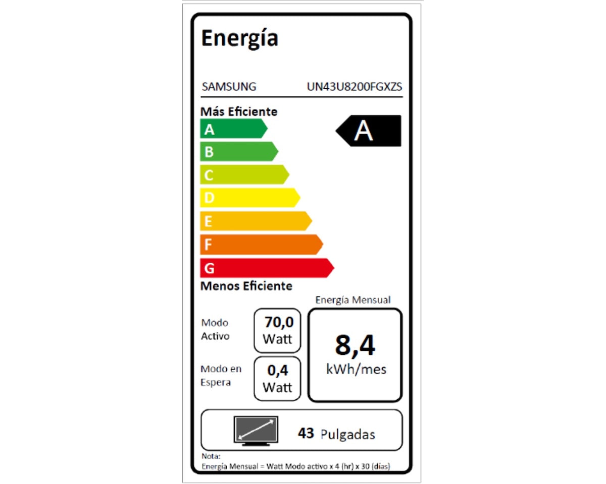 Smart TV Samsung 43” Crystal UHD 4K U8200