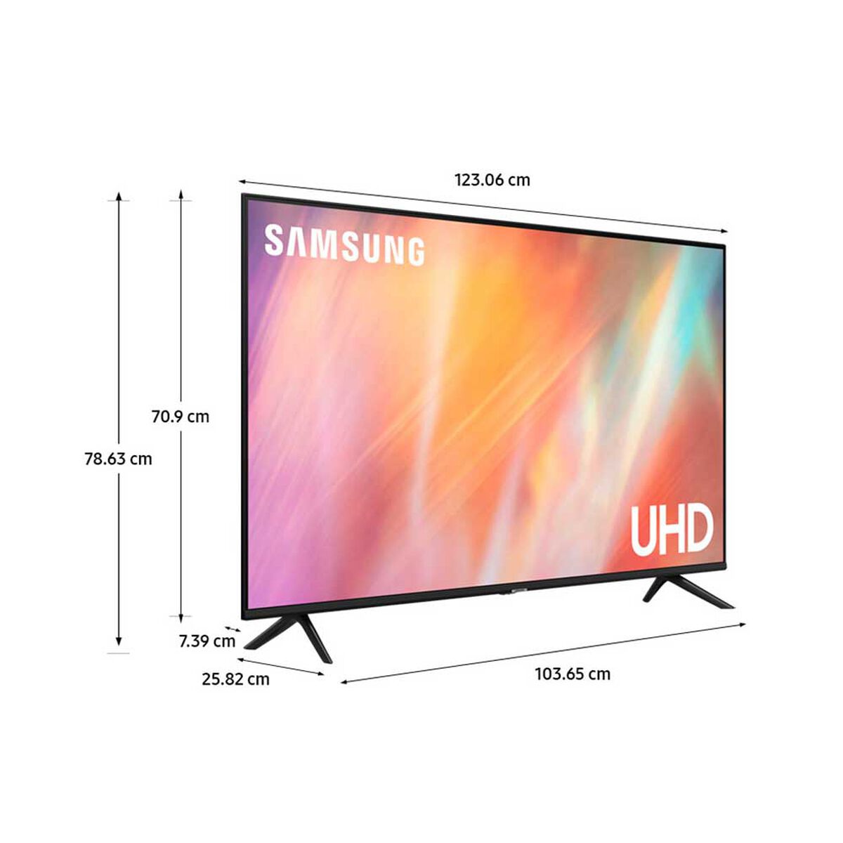 Smart Tv Samsung Series 7 Un55au7090gxzs Led Tizen 4k 55