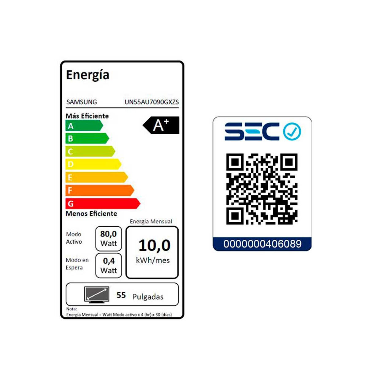 Smart Tv Samsung Series 7 Un55au7090gxzs Led Tizen 4k 55