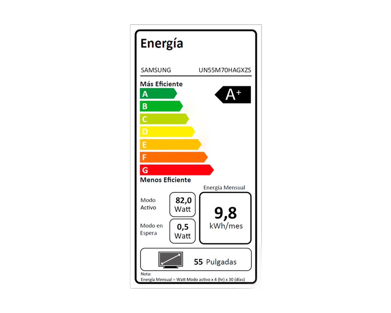 Samsung UN55M70HAGXZS Mini LED M70H 55" 4K Smart TV